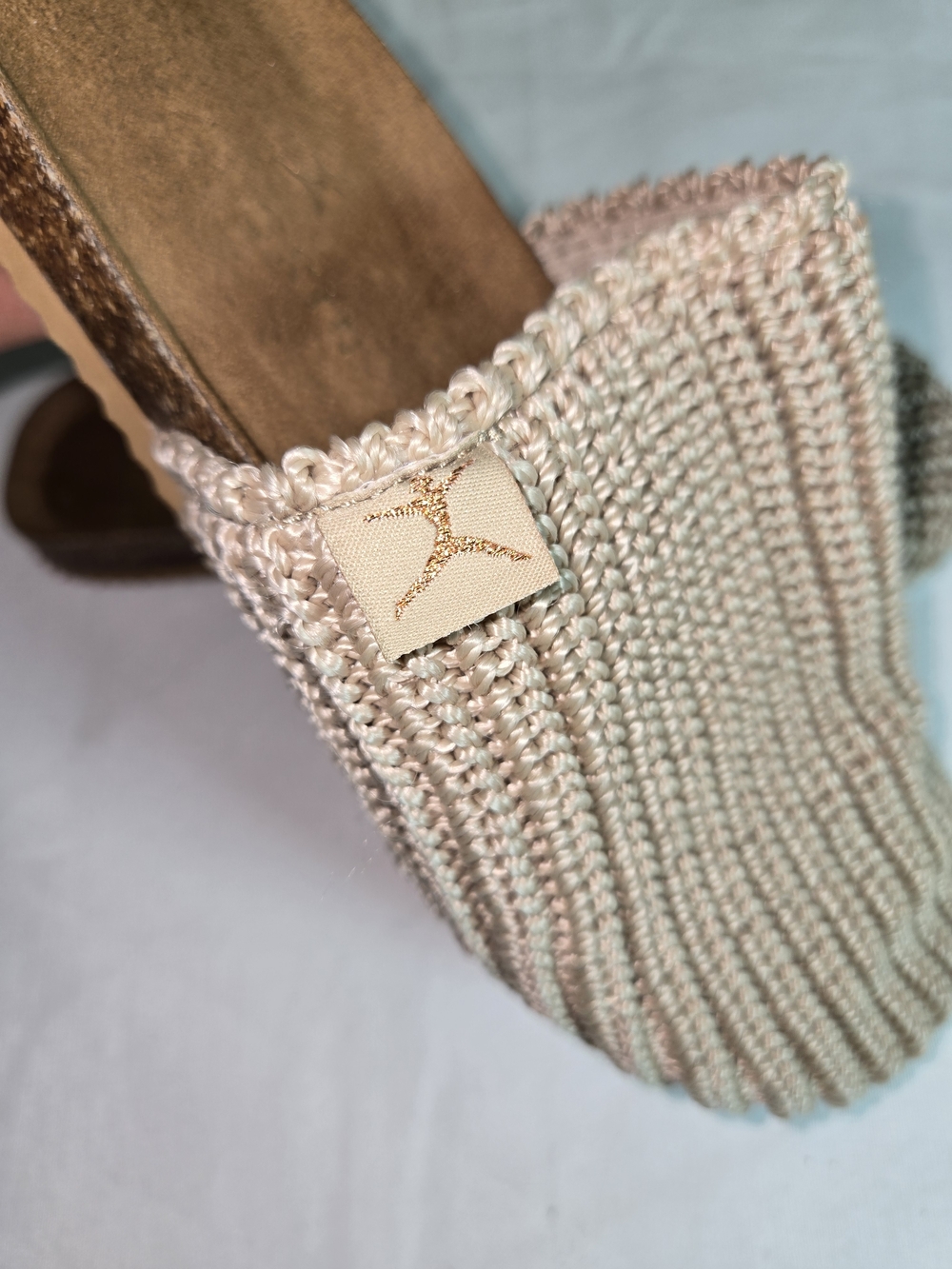 Danskin Neutral Beige Woven Slip-On Shoe - Picture 4 of 7